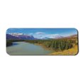 thumbnail image 1 of Landscape Computer Mouse Pad, Highland Atmosphere in Canada on the Shores of the Abraham Lake Autumn Forests, Rectangle Non-Slip Rubber Mousepad Large, 31" x 12" Gaming Size, Multicolor, by Ambesonne, 1 of 2