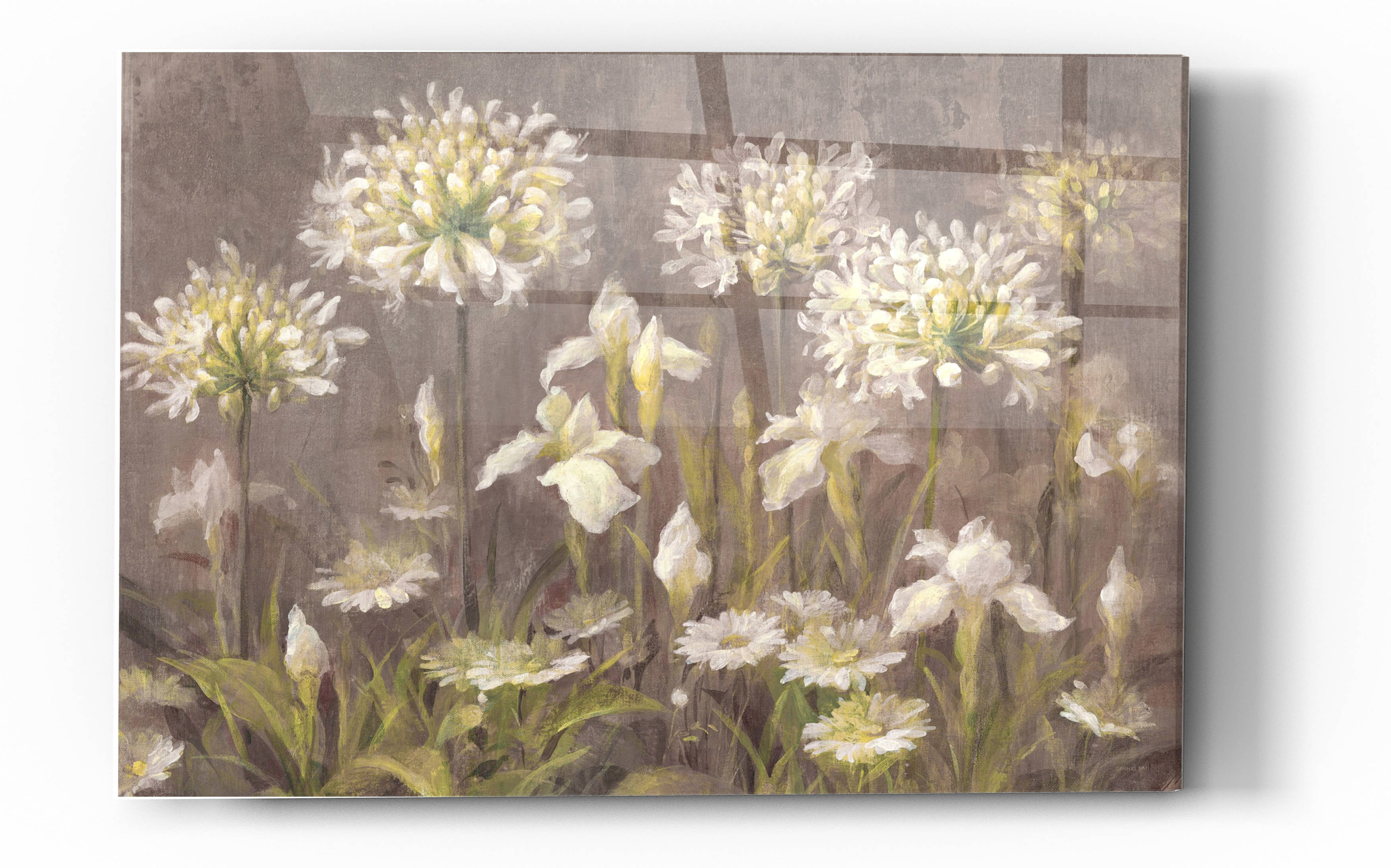 Global Gallery Danhui NAI Spring Blossoms Neutral II Giclee Stretched Canvas Artwork 24 x 12 