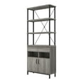 thumbnail image 3 of Furniture of America Brix Multi-Storage Wood Adult Bookcase, Vintage Gray Oak, 3 of 10