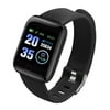 Color Screen Touching Sports Fitness Watch IP67 Waterproof Digital Wristwatch 1.6inch Smartwatch with Heart Rate Blood Pressure Monitoring Movement Track