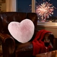 thumbnail image 5 of Valentine's Day Pillows for Couch Heart Shaped Sofa Waist Cushion Long Hair Wedding High End Cute Heart Shaped Gift Throw Pillows for Bedding, 5 of 6