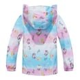 thumbnail image 3 of MGEOY Boys Girls Rain Jackets Lightweight Waterproof Hooded Cotton Raincoats Windbreakers for Kids, 3 of 6