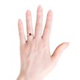 thumbnail image 3 of ANGARA Natural Bezel-Set Square Ruby Stackable Promise Ring in 14K Rose Gold for Women (Size-3mm) | July Birthstone, Birthday, Anniversary, Jewelry Gift for Women | Natural Ruby Ring, 3 of 9