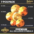 thumbnail image 2 of Set de platillos Rhythm Bytes Sultans Series, 7 unidades, para batería, 2 of 7