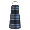 thumbnail image 3 of Anti-Fouling Belt Pocket Elasticated Apron - Non-Slippery Non-Fading Non-Shrinking Non-Crinkly Water-Repellent Darkslateblue Buffalo Plaid Check Tartan Scotland_2, 3 of 8