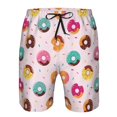 thumbnail image 3 of Vsdgher Colorful Donuts Men's Beach Shorts, Surfing shorts, Swim trunks, Quick Dry Swim Trunks for Surfing Beach Fun -Medium, 3 of 6