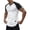 Beige mens shirts, variant on Mens Slim Fit V Neck T Shirts Trendy Curved Hem Color Block Raglan Shirts Casual Workout Gym T-shirts Summer Tops Silver,L