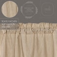 thumbnail image 4 of VHC Brands Sawyer Mill Charcoal Ticking Stripe Blackout Panel 84x40, 4 of 6