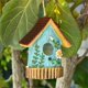 thumbnail image 2 of Casa de Pájaros Colgante Casa de Pájaros Decoración de Jardín de Colibrí Adecuado para Colgar en el Árbol Diseño de Patio Manualidades B, 2 of 5