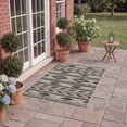 thumbnail image 5 of Safavieh Courtyard Allycia Geometric Indoor/Outdoor Area Rug, Gray/Black, 2'7" x 5', 5 of 17