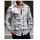 thumbnail image 1 of Camisas con botones con estampado retro 3D para hombre, ropa de alta calidad, moda urbana informal para primavera y verano, nueva, 1 of 6