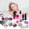 thumbnail image 4 of Kit de maquillaje para niños, maquillaje de imitación para niñas pequeñas, maquillaje falso con bolsa de maquillaje, 4 of 5