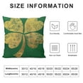 thumbnail image 6 of COMIO  St Patricks Day Pillow Covers Gold Shamrock Clover Throw Pillows Green Home Sofa Decor Pillowcase Happy St. Patrick's Day Pillows Decoration Cushion Cases 2pc, 6 of 6