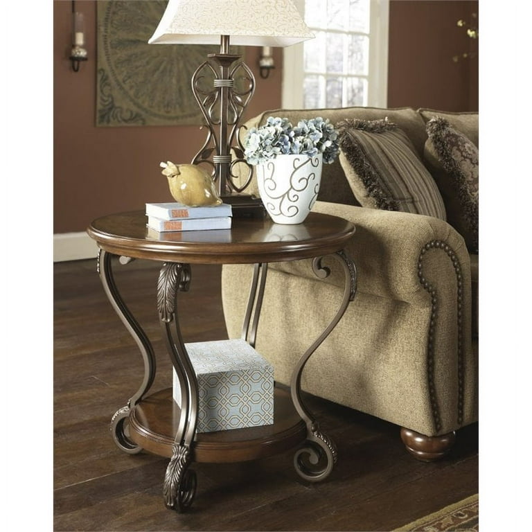 アシュレイ Ashley Nestor Coffee Table ガラステーブル Signature Design by Ashley Nestor Traditional Oval Coffee