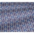 thumbnail image 4 of oneOone Cotton Jersey Blue2 Fabric Floral & Tiles Moroccan Sewing Fabric By The Yard Printed Diy Clothing Sewing Supplies 58 Inch Wide, 4 of 4