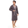 thumbnail image 3 of Skylinewears Men Terry Cotton Robe Contrast Bathrobe Shawl Collar Spa Bathrobe for Men Luxury Shower Robe Long Shawl Collar Bathrobe, 3 of 6