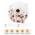 thumbnail image 6 of 15 Inch Round Placemats Set of 4, Red Spring Floral Non Slip Heat Insulation PP Table Mats, Elegant Pastoral Flowers Watercolor Washable Place Mats for Kitchen Dining Party Table Decor, 6 of 7