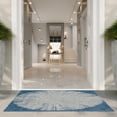 thumbnail image 3 of SAFAVIEH Courtyard Jaymz Abstract Distressed Indoor/Outdoor Area Rug, 5'3" x 7'7", Navy/Grey, 3 of 9