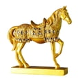 thumbnail image 1 of Estatua decorativa dorado, escultura de Animal para , decoración  pararse Gloria Caballo estatuilla escultura, 1 of 8