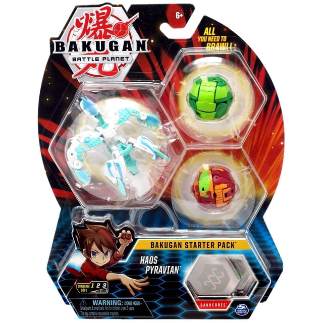 Paquete de inicio BTB de Toy Bakugan para 36 NBL con núcleos y tarjetas Bakú