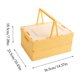 thumbnail image 3 of CaiYueKe Foldable Storage Box with Handle, Portable Organizer Basket for Home Camping Picnics, Collapsible Plastic Container for Toys Snacks Outdoor Gear, Multi-Purpose Ventilated Storage Bin, 3 of 7
