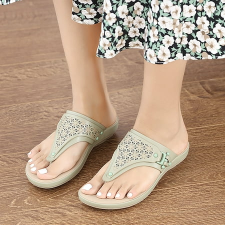 

Akiihool Platform Sandals Women s Summer Flatform Espadrille Sandal (Green 8)
