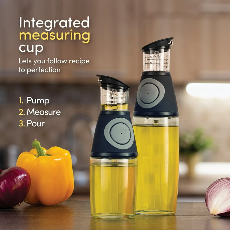 Oil and Vinegar Dispenser Set with Drip-Free Spouts (2-Pack) Oil and Vinegar Dispenser Set with Drip-Free Spouts (2-Pack)