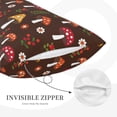 thumbnail image 5 of Bixox Mushroom Printed Pillow Protector,Super Soft Ideal for Home,Guests,Rentals - 14"x20", 5 of 8