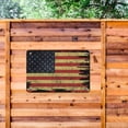 thumbnail image 3 of American Flag Decor Metal Tin Sign 12x16 Inch - Rustic Patriotic Wall Art for Home, Office, Bar & Garden - Memorial Day & Independence Day Decoration by NOETE, 3 of 8