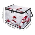 thumbnail image 6 of Christmas Storage Bin with Lid and Carrying Handle Christmas Foldable Storage Box Large Xmas Decorative Collapsible Container Basket for Organizing Closet Home Bedroom Gift, 6 of 6