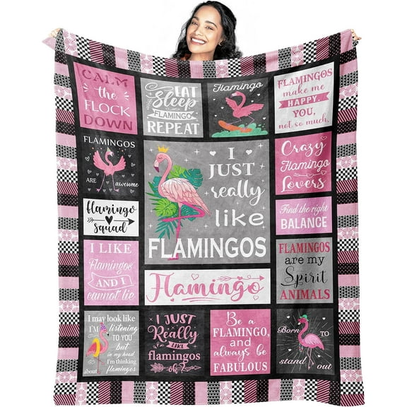 Flamingo Gifts Blanket, Pink Flamingo Gifts for Women Unique, Flamingo Decor, Flamingos, Flamingo Blanket, Flamingo Gift Ideas for Girl, Christmas Birthday Gifts for Flamingo Lovers