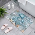 thumbnail image 4 of Jellyfish Indoor Door Mat 16x24 Inch Coral Starfish Coral Vintage Front Door Mat Non Slip Washable Entryway Rug Low Profile Dirt Trapper Doormat for Bathroom Kitchen Bedroom, 4 of 9