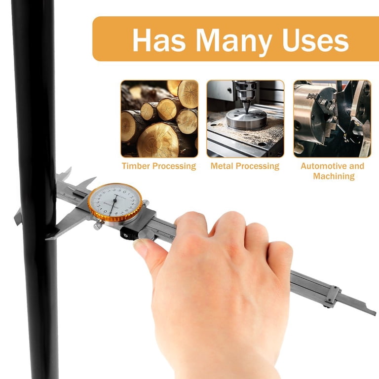 FNNMNNR Dial Caliper 6 Inch Stainless Steel Vernier Caliper High