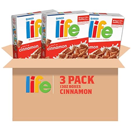 Life Breakfast Cereal  Cinnamon  13 Ounce (Pack Of 3)