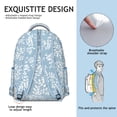 thumbnail image 5 of "Sunflower Themed Canvas Backpack for School - Heavy Duty Flowers Print Bookbag with Reinforced Handles, Vintage Floral Design Backpack for Art Students", 5 of 6