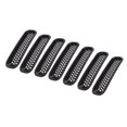 thumbnail image 1 of Amdohai 7PCS Decorative Circle Front Grille Insert Mesh Light Circle Grille Guard for 2007-2018 Jeep Wrangler JK 2 Door Unlimited 4 Door Sports Sahara Freedom Rubicon, 1 of 8