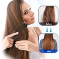 thumbnail image 4 of EBCUE 3 In 1 Portable Cordless Hair Straightener Brush for Travel Fast Heating Straightening Comb with LCD Display Rechargeable Anti-Frizz Styling Tool for Smooth Shiny Hair 4 Temperature Settings, 4 of 7