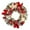 Red, variant on LED Lighted Winter Wreath with Ribbon, 12 Inch Front Door Decor for Fireplace Window Christmas