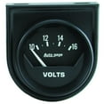 thumbnail image 5 of AutoMeter Jauge Voltmètre 2362 Autogage; 2-1/16 Pouces; Balayage Court Électrique; Analogique; 10-16 Volts; Visage Noir/cadre Noir/pointe Blanche/panneau Jauge Noir; Incandescent Autour du Cadran, 5 of 5
