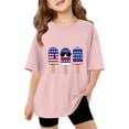 thumbnail image 3 of CCRFTGI 4th of July USA Shirts for Kids Girls Size 8 Short Sleeve Funny July 4th Celebration Summer Freedom T-Shirts Patriotic Teen Girl Clothes Tee Tops Pink 11-12 Years, 3 of 4