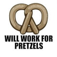 thumbnail image 2 of CafePress - Will Work For Pretzels Infant Bodysuit - Baby Light Bodysuit, Size Newborn - 24 Months, 2 of 4