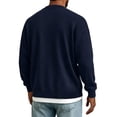 thumbnail image 4 of Men V Neck Button Cardigan Sweater Long Sleeve Open Front Casual Knit Cardigan with Pockets, 4 of 6