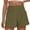 01 Army Green, variant on Women Shorts High Waisted Stretchy Bermuda Shorts for Women Quick Dry Summer Casual Shorts