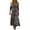 Multicolor#2, variant on Tnhcen Women's Bohemian Style Printed V - Neck Long Sleeve Maxi Dress Plus Size S - 2XL Nylon Spandex Matte Finish Slim Fit Casual Dress