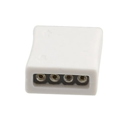 - Unique Bargains Lighting Bar T Shape 2 Ways 4 Pin Female RGB Connector White
