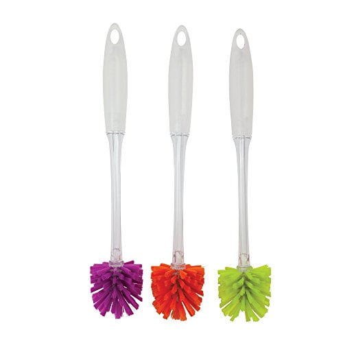 2PC Bottle Cleaning Brush Set Flexible Scourer Cup Multi-Function Household Tool 