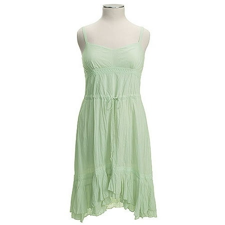 Women's Plus Crochet-Trim Cotton Dress