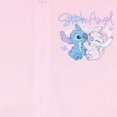 thumbnail image 5 of Disney Lilo & Stitch Girl's Zip-Up Varsity Bomber Jacket - Casual Lightweight Coat with Stitch & Angel Graphic Print for Kids (Size 7-16), 5 of 6