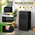 thumbnail image 2 of 33 Gallon Outdoor Trash Can with Dual Lid, Heavy Duty Waterproof Resin Garbage Bins Outside, Hideaway Waste Bins for Patio, Outside Pool, Backyard and Deck, 2 of 7