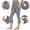Gray, variant on SwiftWear Booty Lifting Capri Pants for Women - High Waist Yoga Capris with Pockets, Tummy Control Workout Slim Fit Pants S-3XL
